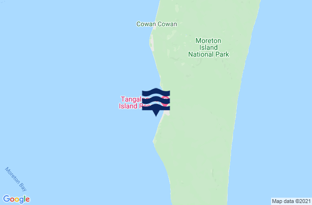 Carte des horaires des marées pour Tangalooma Point, Australia