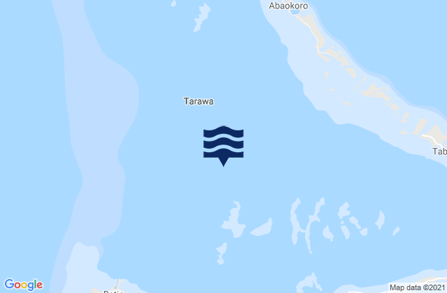 Carte des horaires des marées pour Tarawa, Kiribati
