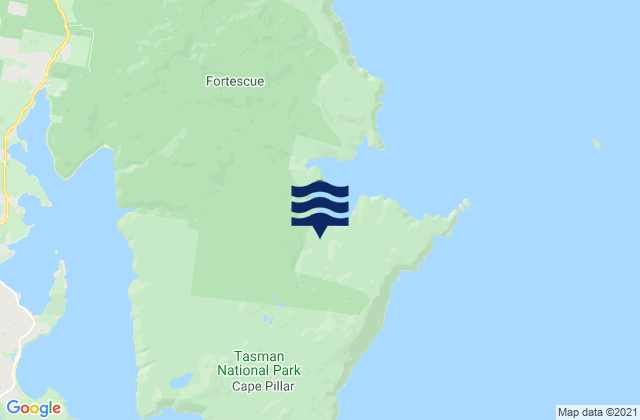 Carte des horaires des marées pour Tasman Peninsula, Australia