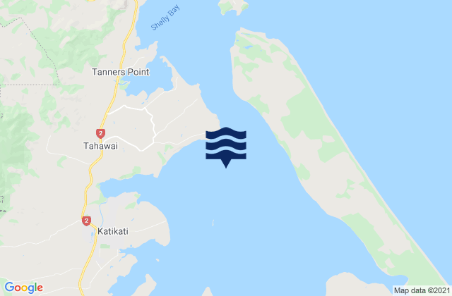 Carte des horaires des marées pour Tauranga Harbour, New Zealand