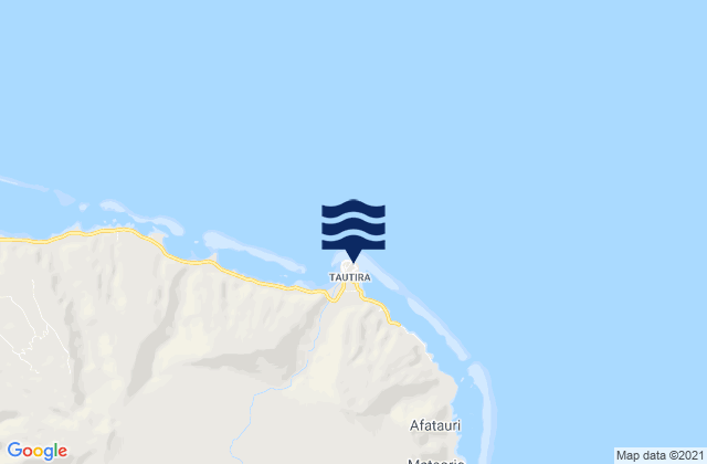 Carte des horaires des marées pour Tautira, French Polynesia