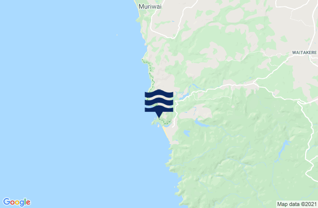 Carte des horaires des marées pour Te Henga (Bethells Beach) Auckland, New Zealand