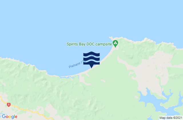 Carte des horaires des marées pour Te Horo Beach, New Zealand