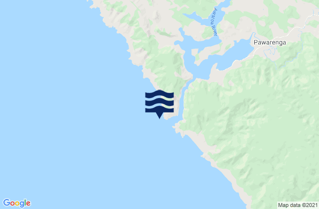 Carte des horaires des marées pour Te Kirikiri Bay, New Zealand