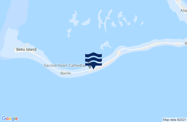 Carte des horaires des marées pour Teaoraereke Village, Kiribati