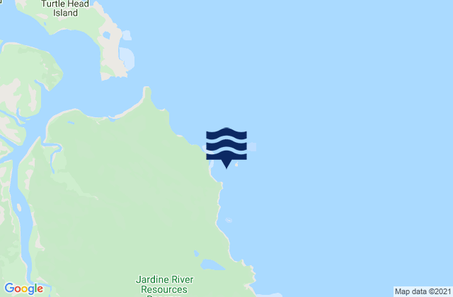 Carte des horaires des marées pour Tern Island, Australia