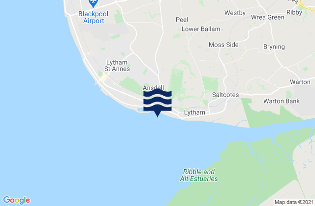 Carte des horaires des marées pour The Cove, United Kingdom