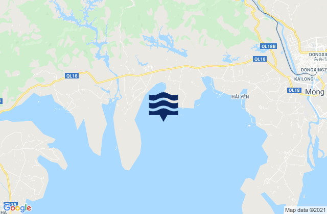 Carte des horaires des marées pour Thành Phố Móng Cái, Vietnam