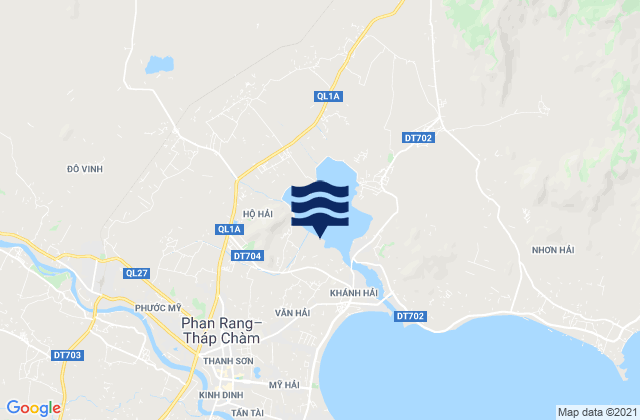 Carte des horaires des marées pour Thị Trấn Khánh Hải, Vietnam