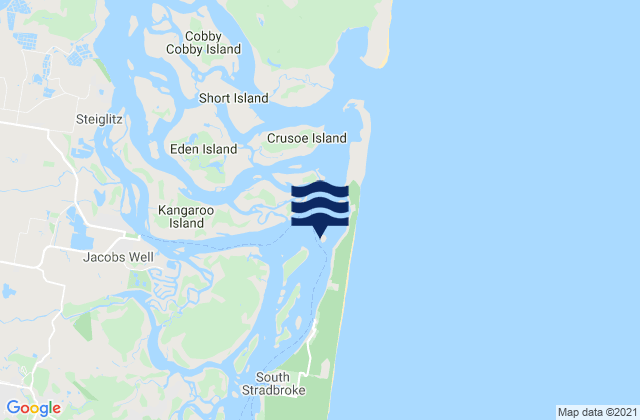 Carte des horaires des marées pour Tipplers Island, Australia