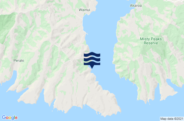 Carte des horaires des marées pour Titoki or Little Tikao Bay, New Zealand