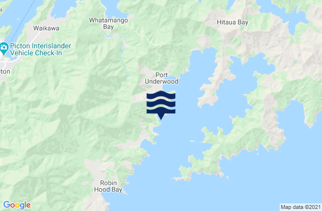 Carte des horaires des marées pour Tom Canes Bay, New Zealand