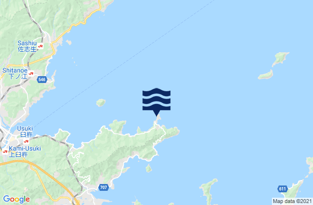 Carte des horaires des marées pour Tomarigauti, Japan