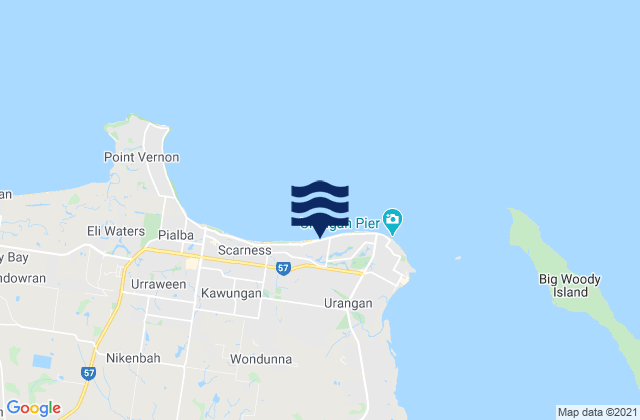 Carte des horaires des marées pour Torquay, Australia