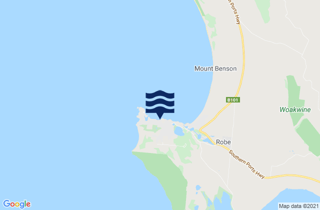 Carte des horaires des marées pour Town Beach, Australia