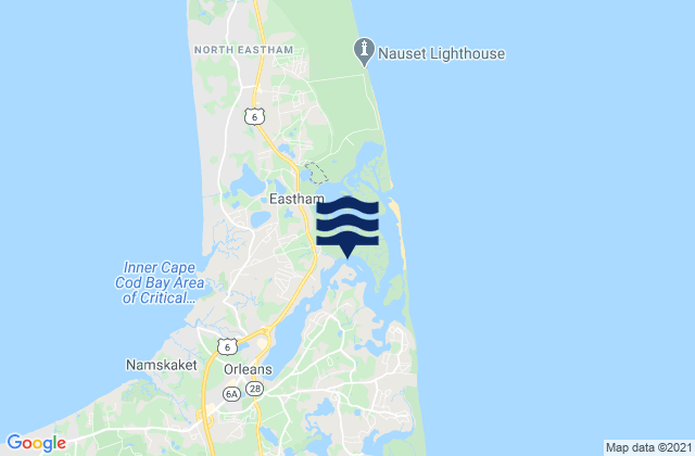 Carte des horaires des marées pour Town Cove, United States