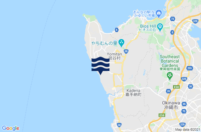 Carte des horaires des marées pour Toya, Japan