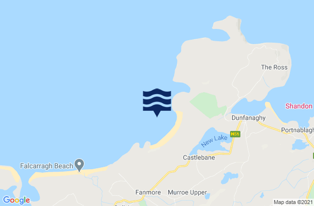 Carte des horaires des marées pour Tramore Bay, Ireland