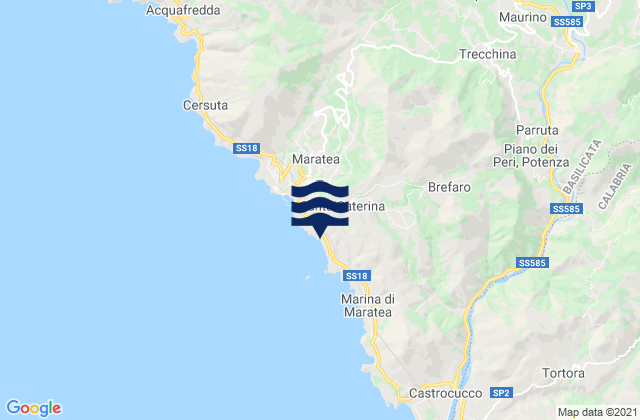Carte des horaires des marées pour Trecchina, Italy