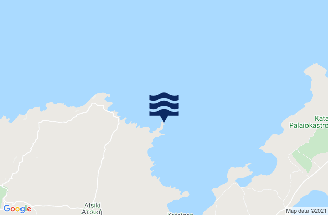 Carte des horaires des marées pour Trigiés, Greece