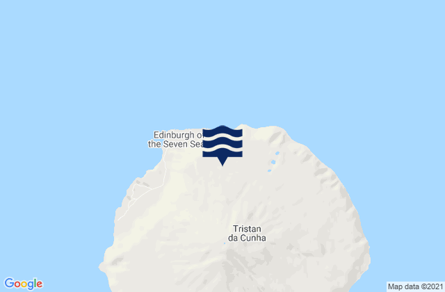 Carte des horaires des marées pour Tristan da Cunha, Saint Helena