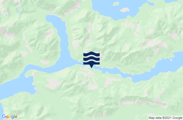 Carte des horaires des marées pour Trounce Inlet, Canada