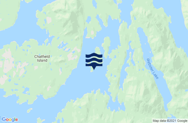 Carte des horaires des marées pour Troup Passage, Canada