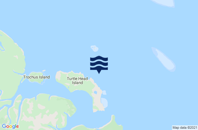 Carte des horaires des marées pour Turtle Head Island, Australia