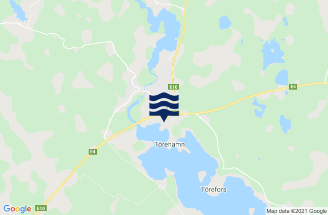 Carte des horaires des marées pour Töre, Sweden