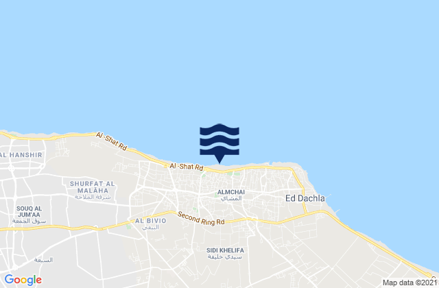 Carte des horaires des marées pour Tājūrā’, Libya