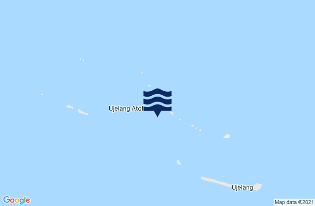 Carte des horaires des marées pour Ujelang Atoll, Marshall Islands