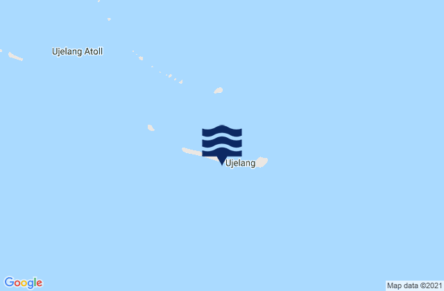 Carte des horaires des marées pour Ujelang Atoll, Micronesia