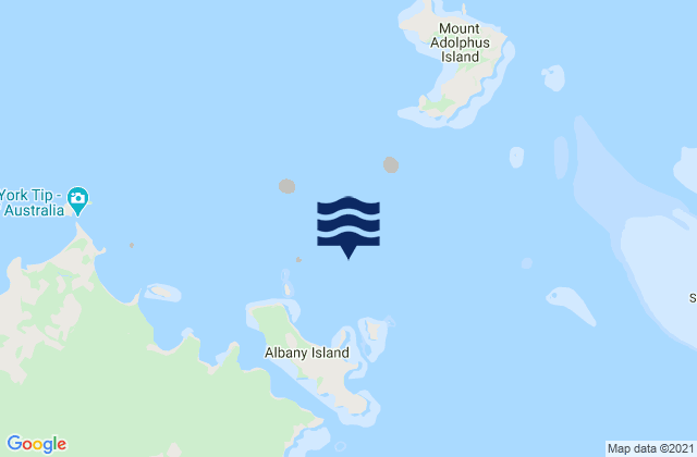 Carte des horaires des marées pour Ulrica Point, Australia