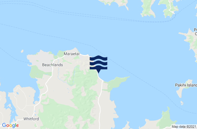 Carte des horaires des marées pour Umupuia Beach, New Zealand
