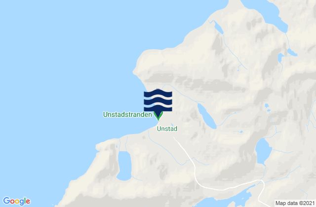 Carte des horaires des marées pour Unstad Beach, Norway