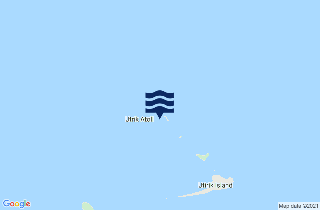 Carte des horaires des marées pour Utrik Atoll, Marshall Islands