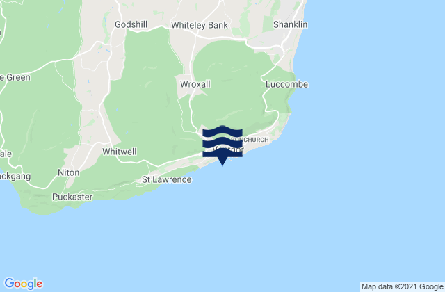 Carte des horaires des marées pour Ventnor Beach, United Kingdom