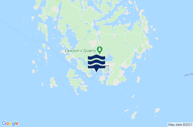 Carte des horaires des marées pour Vinalhaven (Vinalhaven Island), United States