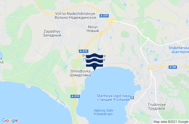 Carte des horaires des marées pour Vol’no-Nadezhdinskoye, Russia