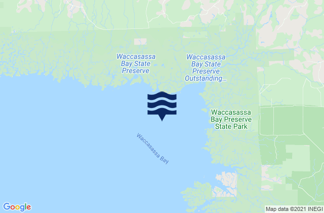 Carte des horaires des marées pour Waccasassa Bay, United States