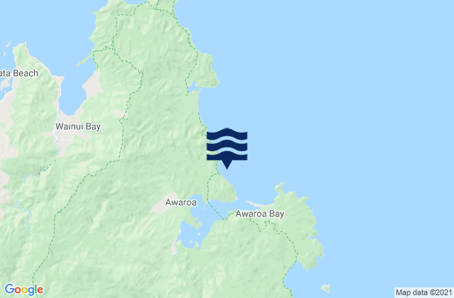 Carte des horaires des marées pour Waiharakeke Bay Abel Tasman, New Zealand