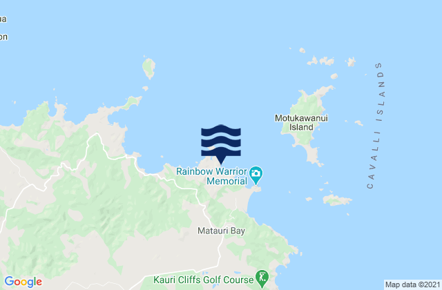 Carte des horaires des marées pour Waiheke Bay, New Zealand