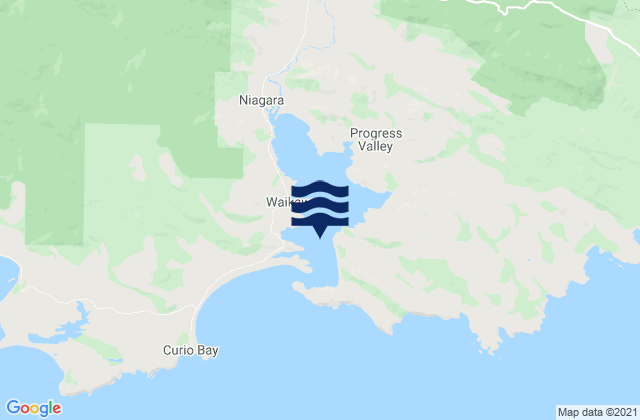 Carte des horaires des marées pour Waikawa Harbour, New Zealand