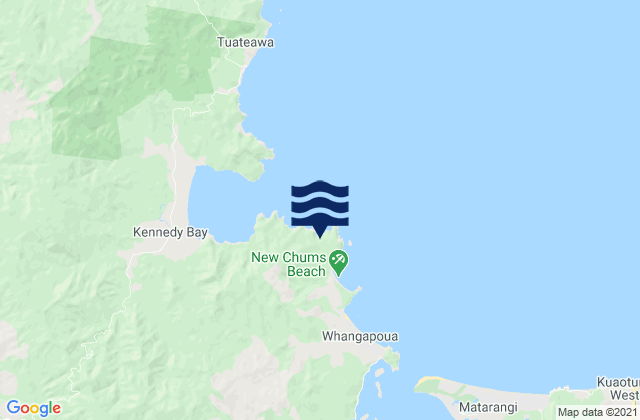 Carte des horaires des marées pour Wainuiototo Bay, New Zealand