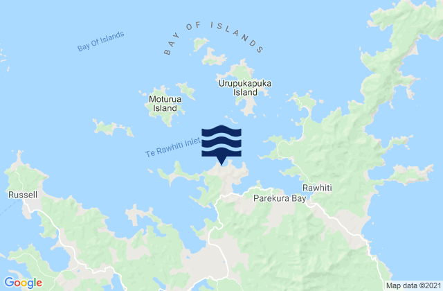 Carte des horaires des marées pour Waipiro Bay, New Zealand