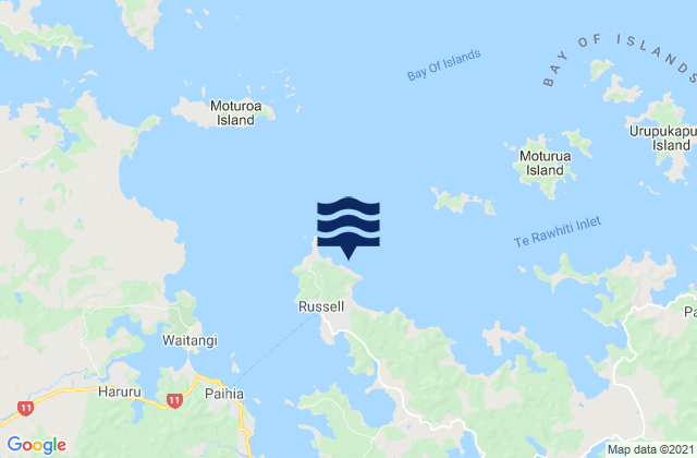 Carte des horaires des marées pour Waitata Bay, New Zealand