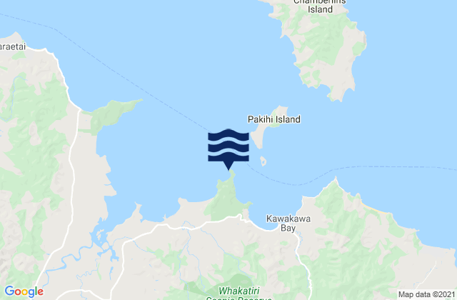 Carte des horaires des marées pour Waitawa Bay, New Zealand
