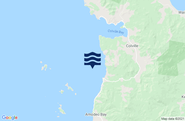 Carte des horaires des marées pour Waitete Bay, New Zealand