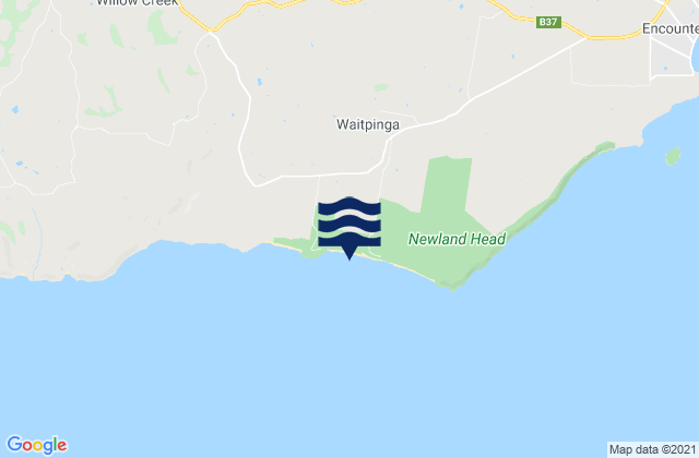 Carte des horaires des marées pour Waitpinga Beach, Australia