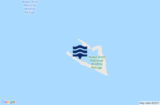 Carte des horaires des marées pour Wake Island (u S ), Micronesia